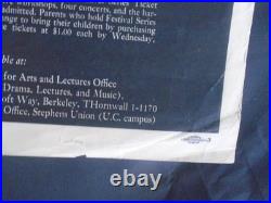 Original Concert Poster 6/28/1959-berkeley Folk Festival-peter Seeger Alan Lomax