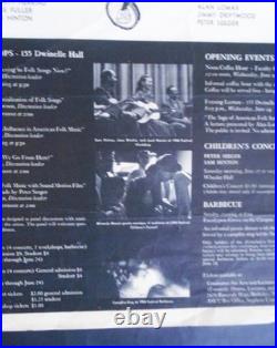 Original Concert Poster 6/28/1959-berkeley Folk Festival-peter Seeger Alan Lomax