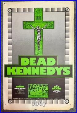Original Concert Poster DEAD KENNEDYS Sirens Bad Brains BONDS NYC 1981