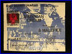 Original Concert Poster/flyer-corrosion Of Conformity-american Dream-malefice 84