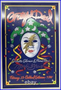 Original Concert Poster-grateful Dead-mardi Gras-oakland Coliseum-feb 23-1993