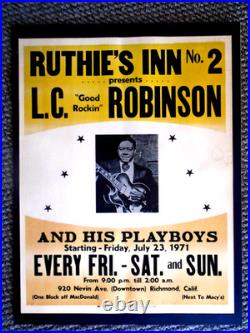 Original Concert Poster-l. C Good Rockinrobinson Ruthies-berkeley-tilghman 1971