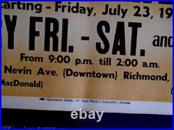 Original Concert Poster-l. C Good Rockinrobinson Ruthies-berkeley-tilghman 1971