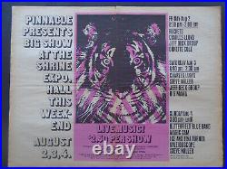 Original Concert Posters Big Show-shrine Flatt & Scruggs-cheetah Sky Forest-bank