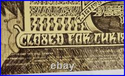 Original DELANEY & BONNIE Concert Poster BG 262 FILLMORE concert So Laid Back