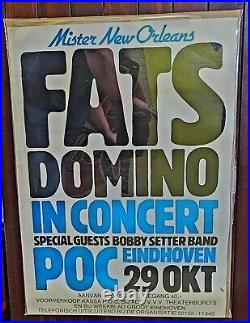 Original Fats Domino Concert Poster