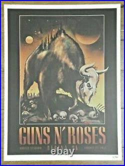 Original Guns N' Roses 2017 Regina SK Canada 18x24 Concert Poster Lt Ed 121/400