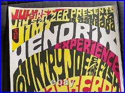 Original Jimi Hendrix Concert Poster, 2nd Printing