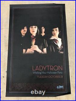 Original LADYTRON at The El Rey in LA SS Vinyl Concert Poster 35x55 (2006)
