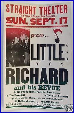 Original LITTLE RICHARD Concert Poster 1967
