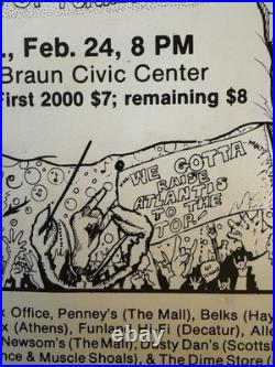 Original Parliament Funkadelic Concert Poster Von Braun Civic Center-Late 70's