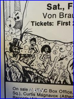 Original Parliament Funkadelic Concert Poster Von Braun Civic Center-Late 70's