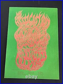 Original Psychedelic San Francisco Fillmore Concert Poster from 1966 BG 18-3