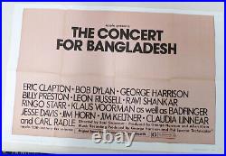 Original Rare 3 Sheet Concert For Bangladesh Theater Poster 41 X 27 MINT To24