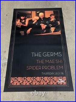 Original THE GERMS at The El Rey in L. A. SS Vinyl Concert Poster 35x55 (2009)