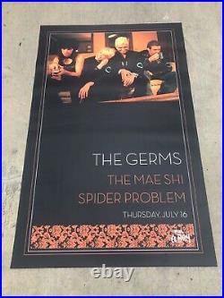 Original THE GERMS at The El Rey in L. A. SS Vinyl Concert Poster 35x55 (2009)