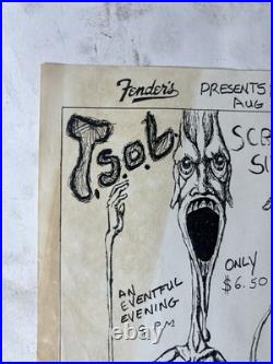 Original TSOL Screaming Sirens Fender's Ballroom 1984 Jeff Conly Concert Poster