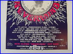 Original Vintage 1992 Nirvana Nevermind Australian Sub Pop Promo Concert Poster