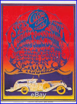 Original Vintage Poster Cosmic Car Show Stanley Mouse 1967 Psychedelic Concert