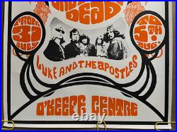 Original Vintage Poster Jefferson Airplane and Grateful Dead Concert REPRINT