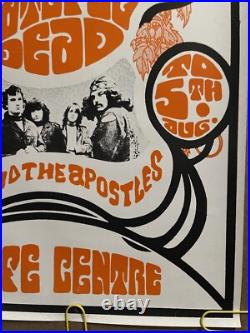 Original Vintage Poster Jefferson Airplane and Grateful Dead Concert REPRINT