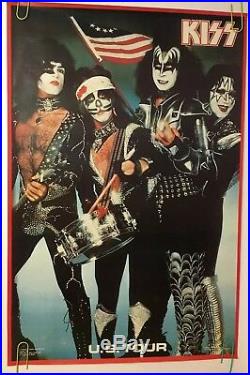 Original Vintage Poster KISS US Tour Aucoin Promotion 1976 American Concert 70s