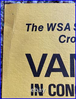 Original Vintage Poster Van Morrison concert at Wesleyan University 1978 flat