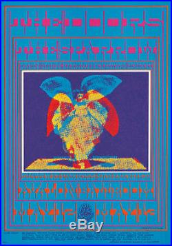 Original Vintage Poster Victor Moscoso The Doors 1967 Psychadelic Concert Music