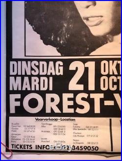 Original Vintage Whitney Houston Concert Poster German Tour Pin-up 1980s Music