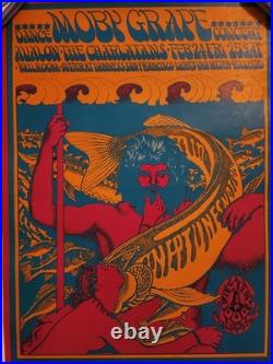Original/rare Moby Grape & The Charlatans Concert Poster