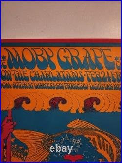 Original/rare Moby Grape & The Charlatans Concert Poster