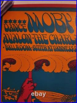 Original/rare Moby Grape & The Charlatans Concert Poster