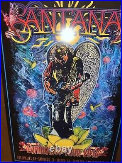 Original rock concert posters Carlos Santana 2016