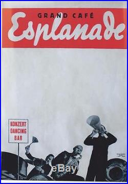 Original vintage poster JAZZ CONCERTS ESPLANADE ZURICH 1936