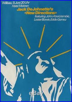 Original vintage poster JAZZ CONCERT WILLISAU NEW DIRECTIONS 1979