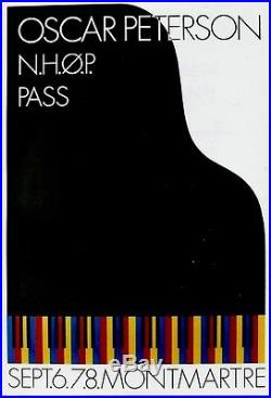 Original vintage poster OSCAR PETERSON JAZZ CONCERT 1974