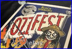 Ozzfest 1999 Concert Poster Black Sabbath Slipknot Rob Zombie Primus Deftones
