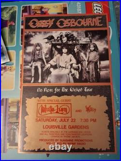 Ozzy Osbourne Original Louisville Gardens Concert Poster