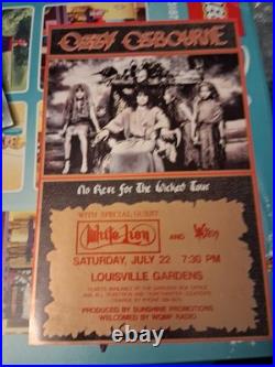 Ozzy Osbourne Original Louisville Gardens Concert Poster