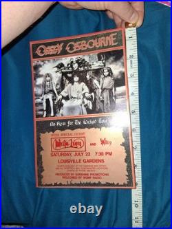 Ozzy Osbourne Original Louisville Gardens Concert Poster