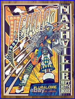 PEARL JAM Concert Poster NASHVILLE Sept. 16, 2022 Screen Print -Brad Klausen