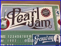 PEARL JAM Fenway Park Boston Concert Poster 2016 AP Thomas S/N Catch Print