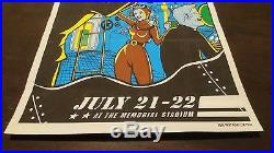 Pearl Jam Wallflowers Seattle July 21-22 1998 Concert Poster Memorial Stadium