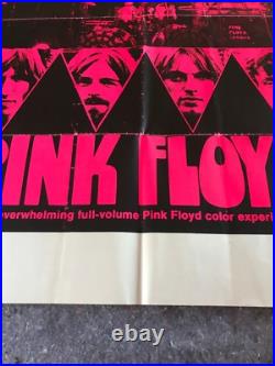 PINK FLOYD 1972 ORIG. CONCERT 1 SHEET MOVIE POSTER 27x41 (F/VF) HOT PINK STYLE