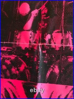 PINK FLOYD 1972 ORIG. CONCERT 1 SHEET MOVIE POSTER 27x41 (F/VF) HOT PINK STYLE