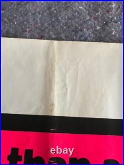 PINK FLOYD 1972 ORIG. CONCERT 1 SHEET MOVIE POSTER 27x41 (F/VF) HOT PINK STYLE