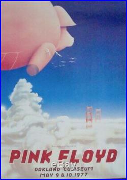 PINK FLOYD 1977 OAKLAND BGP concert poster BILL GRAHAM RANDY TUTEN 19.5x27.5 NM