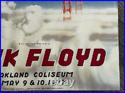 PINK FLOYD 1977 Vintage Concert Poster Bill Graham Oakland Coliseum 19.5 x 27.75