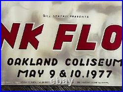 PINK FLOYD 1977 Vintage Concert Poster Bill Graham Oakland Coliseum 19.5 x 27.75