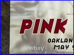 PINK FLOYD 1977 Vintage Concert Poster Bill Graham Oakland Coliseum 19.5 x 27.75